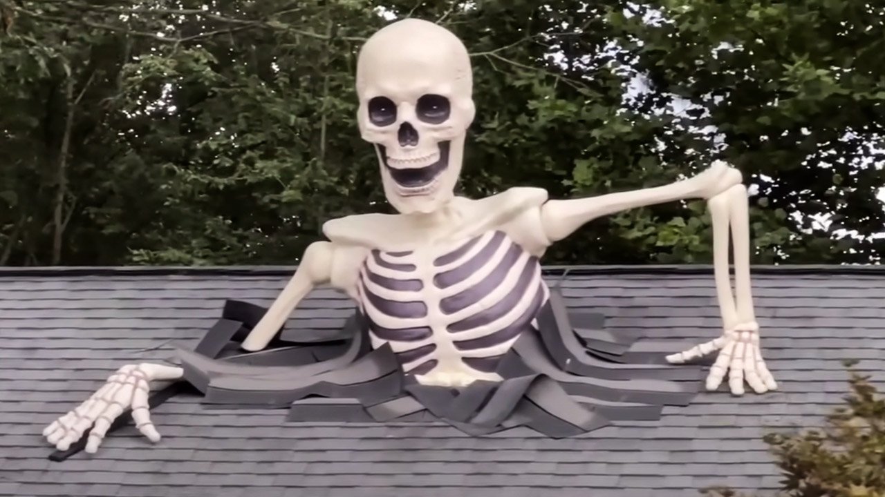 Giant Skeleton Decoration The Spooky Statement Piece of the Season giant skeleton decoration